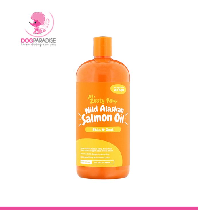 Dầu cá hồi hỗ trợ da và lông chó mèo Wild Alaskan Salmon Oil