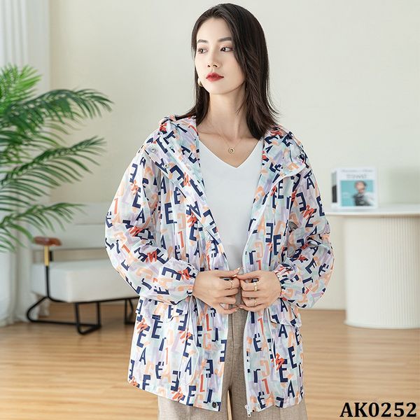  AK0252-Áo Khoác Đi Nắng Dây Rút Xỏ Ngón 