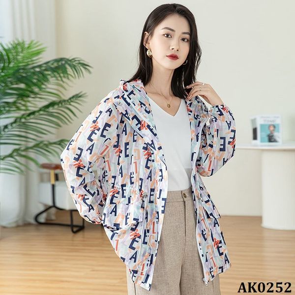  AK0252-Áo Khoác Đi Nắng Dây Rút Xỏ Ngón 