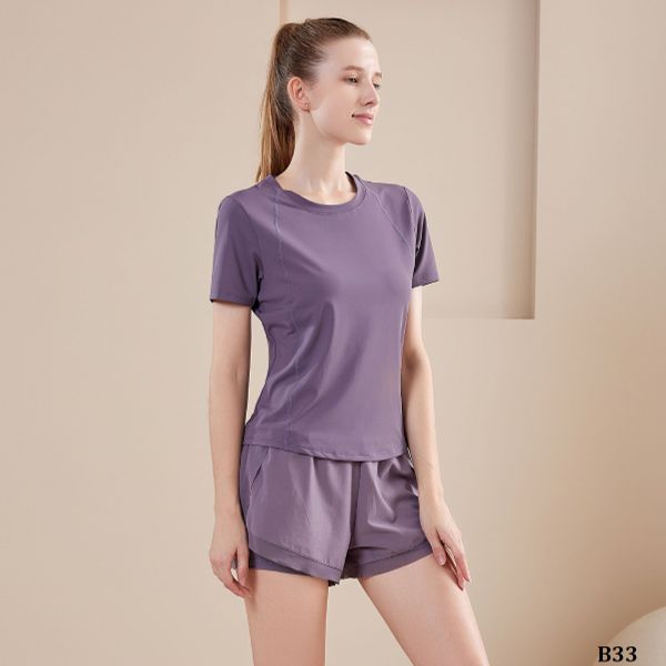  B33-Bộ Tập Thể Thao Yoga Gym Short Lưới Lưng 