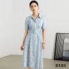 D181-Đầm Lụa Tencel Denim Khí Chất