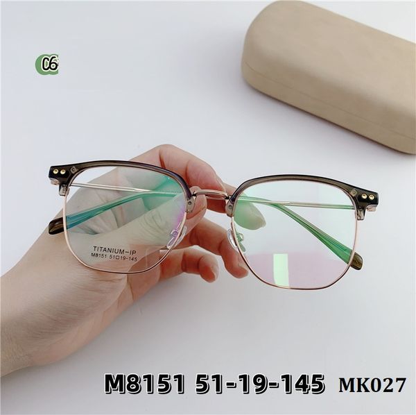  MK027- Gọng Kính Titan Đa Giác Unisex 