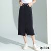 Q1301-Chân Váy Denim Tencel Thon Gọn