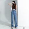 Q72-Quần Jeans Lụa Ly Giữa Ghép Nối Nghệ Thuật