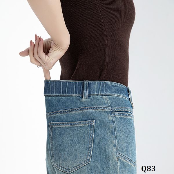  Q83-Quần Jeans Lưng Thun Hai Túi Trước 