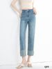 Q89-Quần Jeans Co Dãn Lưng Cao Wash Sườn