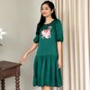 D120- Đầm Lụa Tencel Thêu Thủ Công Hoa Mẫu Đơn