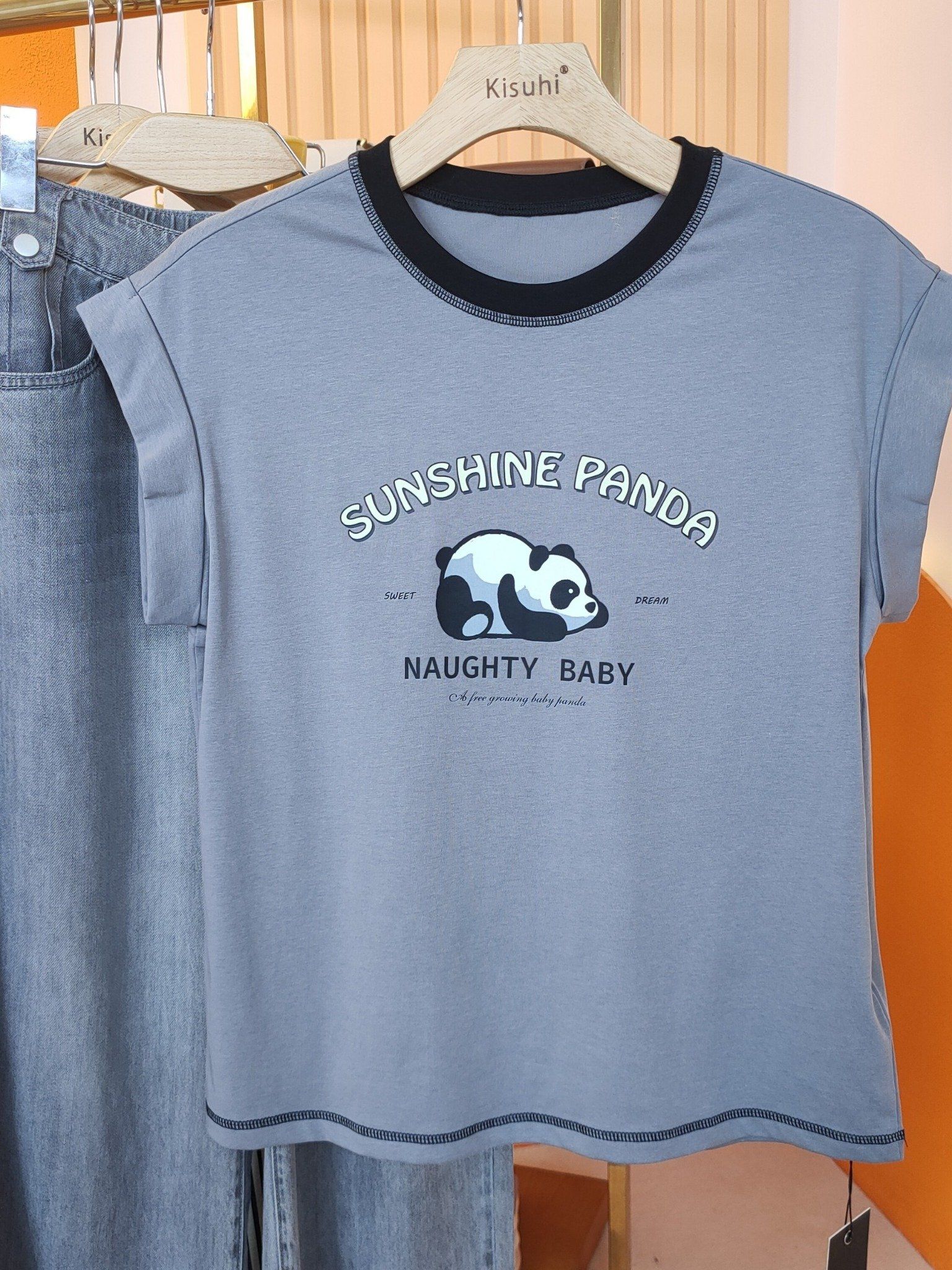 AT07-Áo Thun Cotton Panda