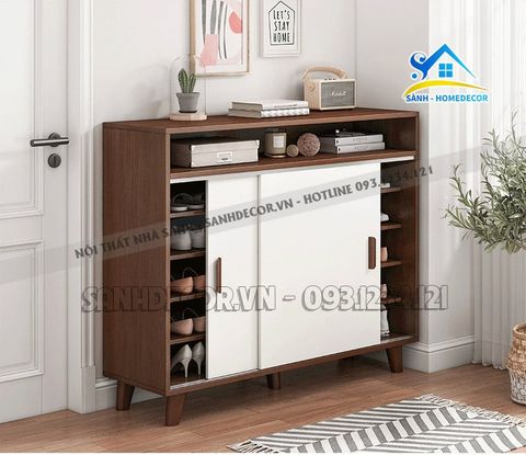 Tủ giầy 2 cánh kiểu hiện đại - STG48