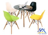 Bộ Bàn trà 4 Ghế Eames - BT42 (D60 x H75)