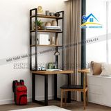 Bàn học liền kệ sách đa năng nhiều size - BLV129