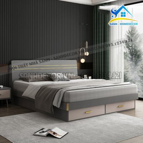 Giường ngủ gỗ có ngăn kéo đa năng - SG92