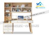 Bàn làm việc liền kệ sách cao cấp - BLV57