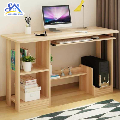 Bàn học liền kệ đa năng SBH007 (120X55x75cm)