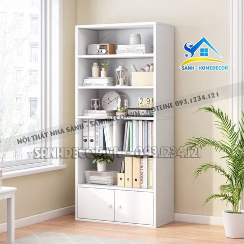 Tủ sách gỗ có 2 cánh hiện đại - TS50