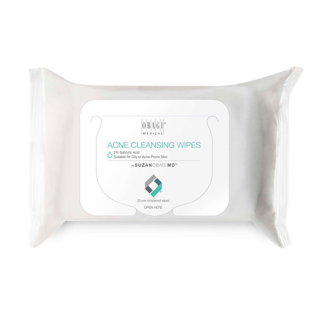 Khăn ướt tẩy trang chứa BHA dành cho da mụn SuzanObagiMD Acne Cleansing Wipes