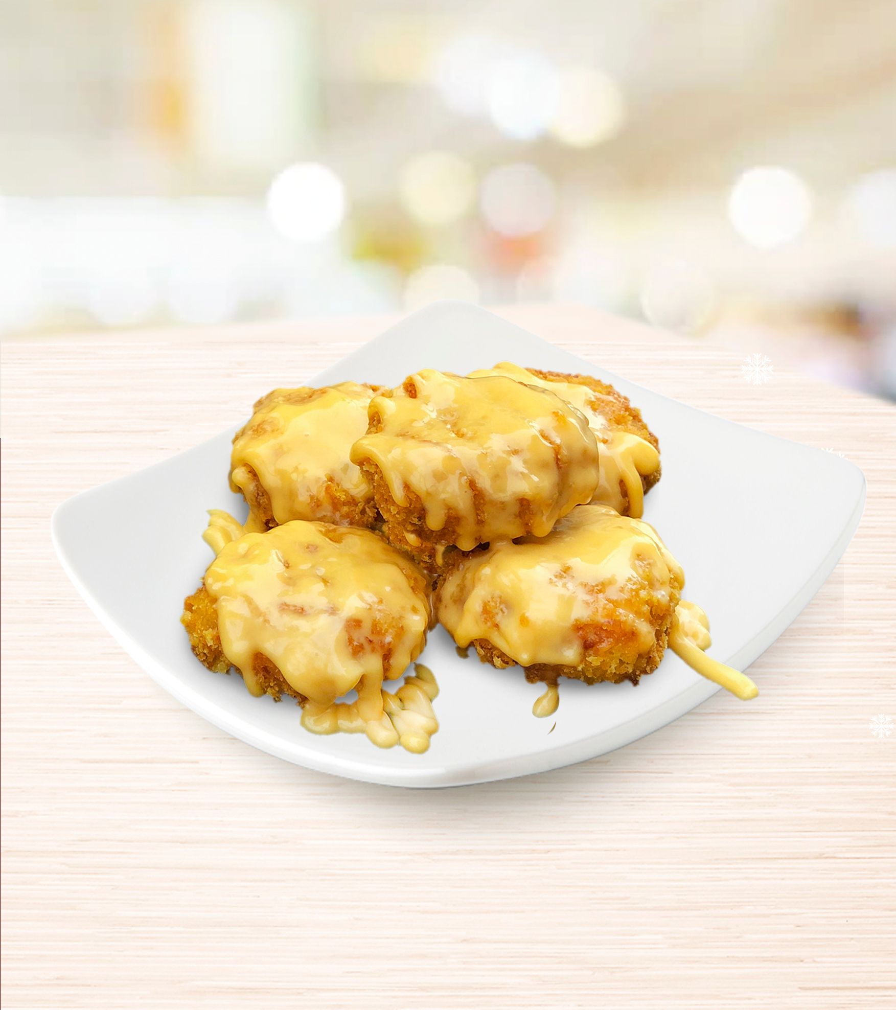 Bánh gà phủ sốt