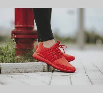 Giày Adidas Originals Tubular Radial Junior All Red