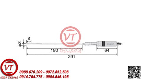 Điện cực thủy tinh tổ hợp đo pH 6069-10C (VT-ĐCPH18)