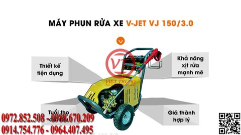 Máy Phun Xịt Rửa Xe V-Jet 150/3.0 (VT-VJET09)