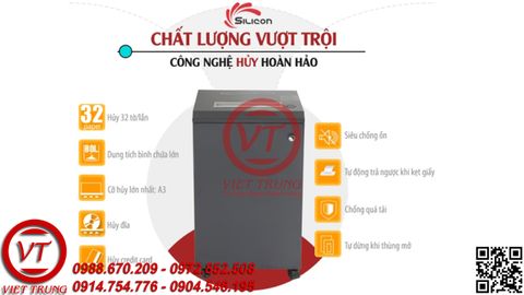 Máy hủy công nghiệp Silicon PS-510C(VT-HTL23)