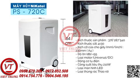 Máy hủy tài liệu NiKatei PS-702C(VT-HTL41)