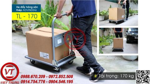 Xe đẩy hàng 4 bánh sàn thép ADVINDEQ TL-170(VT-XDH21)