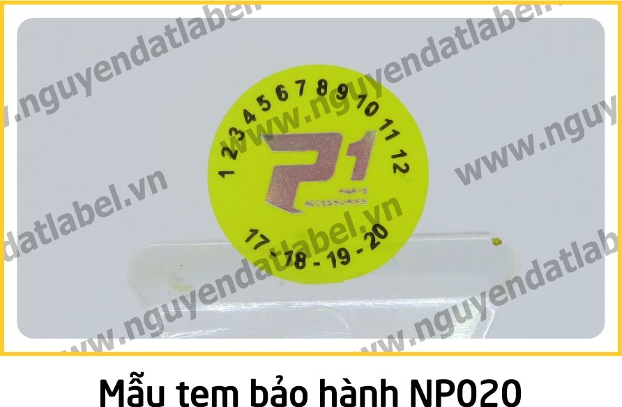 Tem Niêm Phong NP020