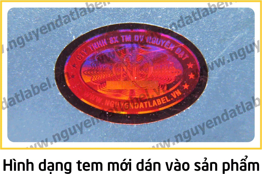 Tem Laser Màu Đỏ