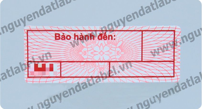 Tem Bảo Hành Giấy Vỡ In Màu