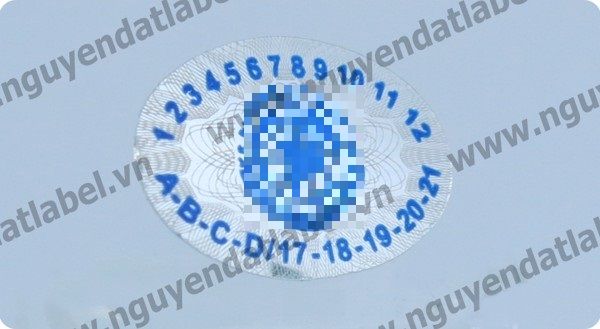 Tem Hologram tróc mảng NP017