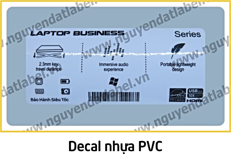 Decal Nhựa PVC