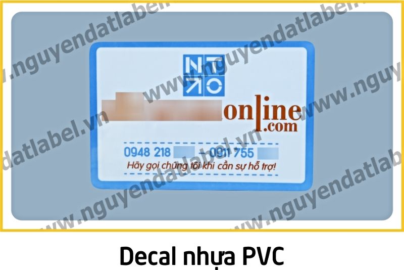 Decal Nhựa PVC