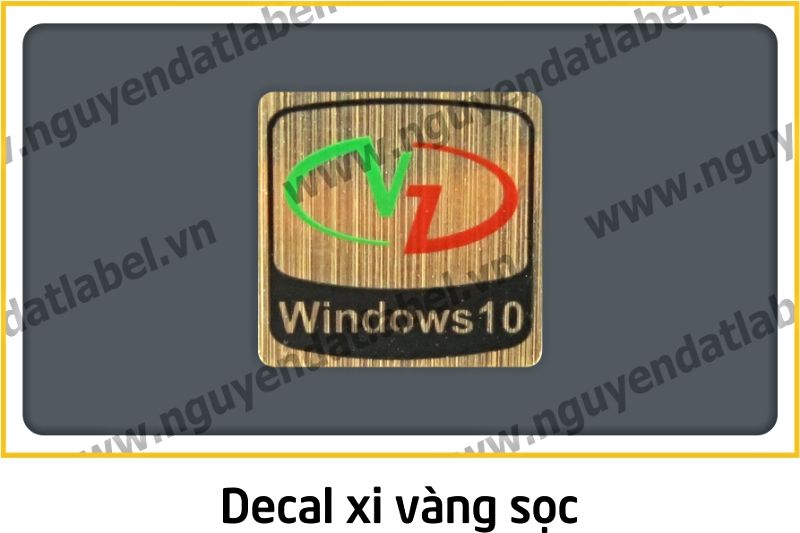 Decal Xi Vàng Sọc