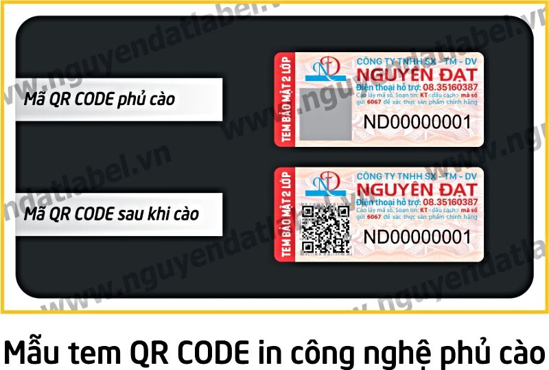 Tem QR Code Phủ Cào