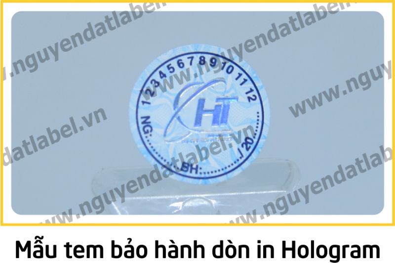 Tem Bảo Hành Dòn - Dẽo Vỡ In Hologram