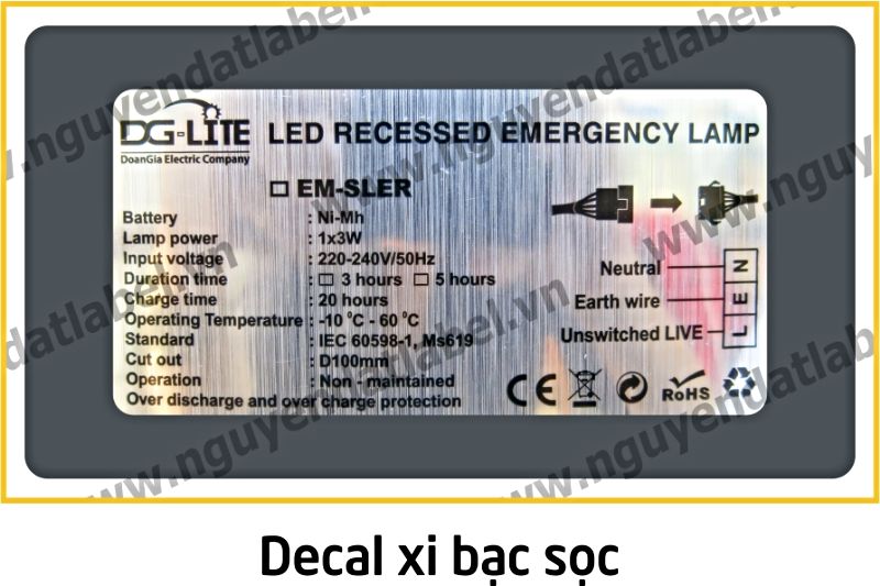 Decal Xi Bạc Sọc