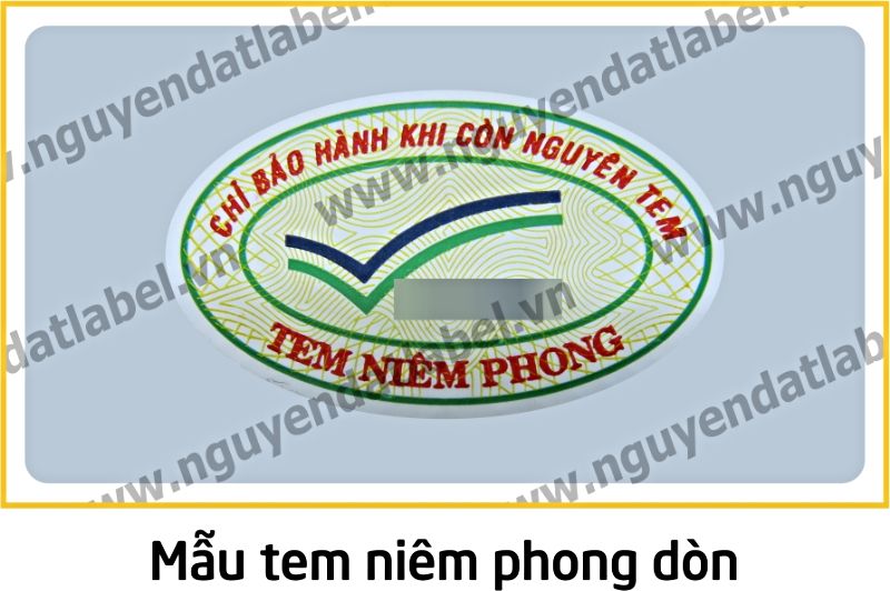 Tem Niêm Phong Dòn - Dẽo Vỡ