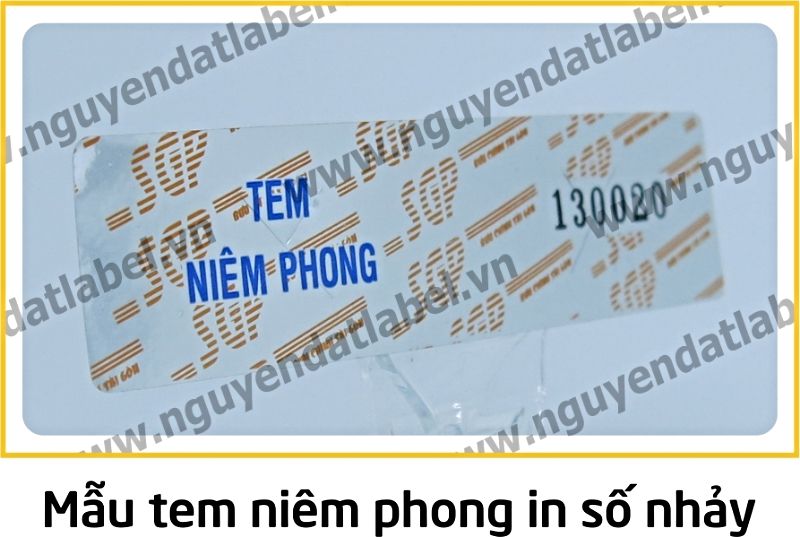 Tem Niêm Phong Nhảy Số - Quấn Cuộn