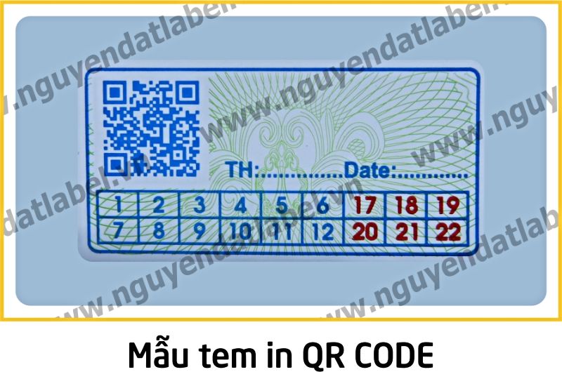 Tem In Mã QR Code