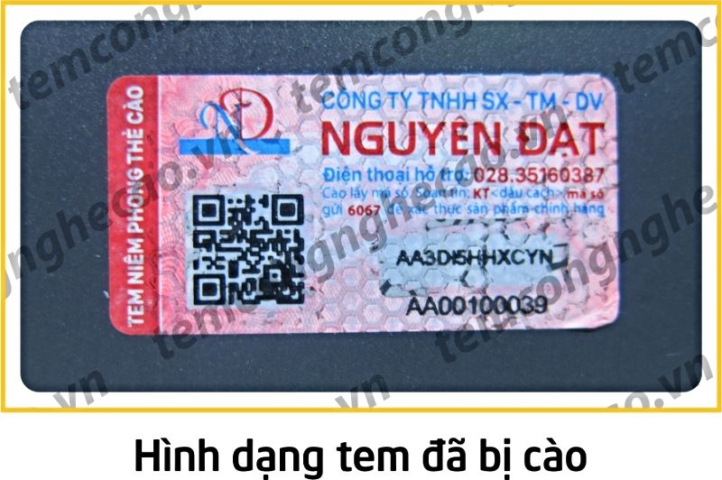 Tem SMS Phủ Cào + QR Code Phủ Cào