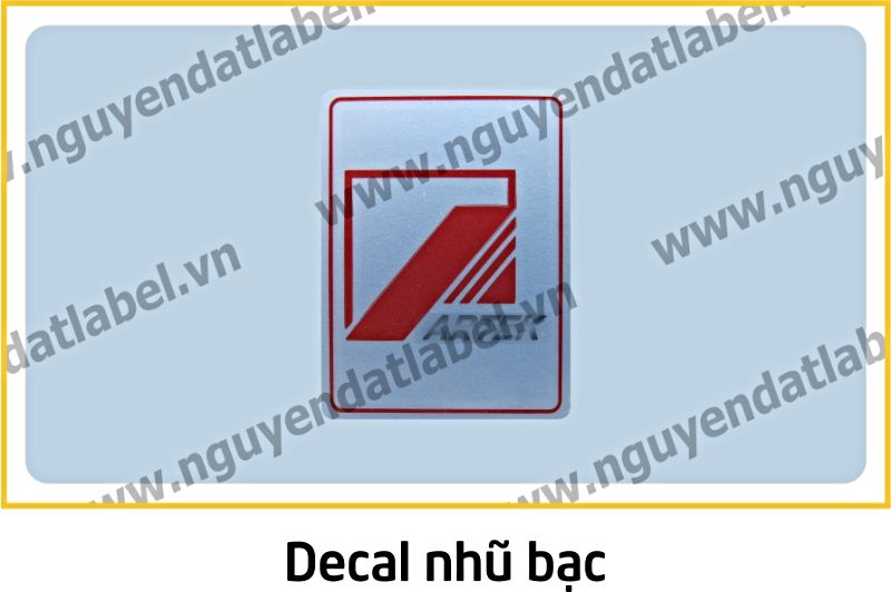 Decal Nhũ Bạc