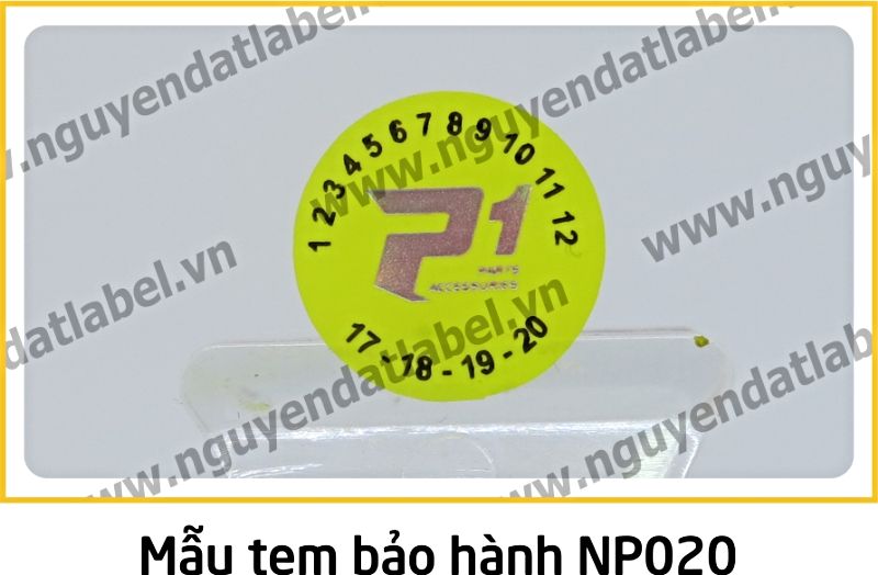 Tem Bảo Hành NP020