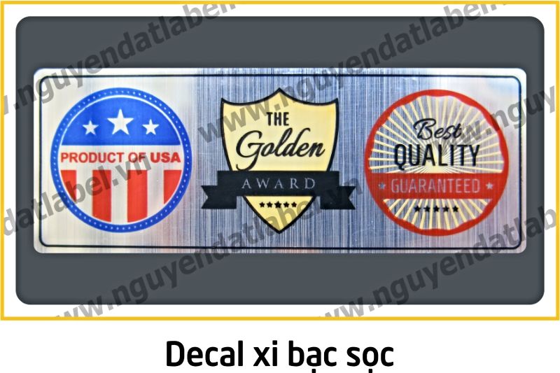 Decal Xi Bạc Sọc