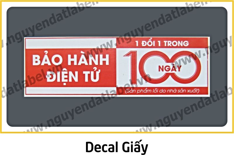 Decal Giấy