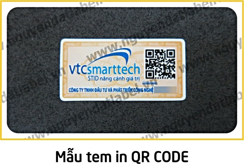 Tem In Mã QR Code