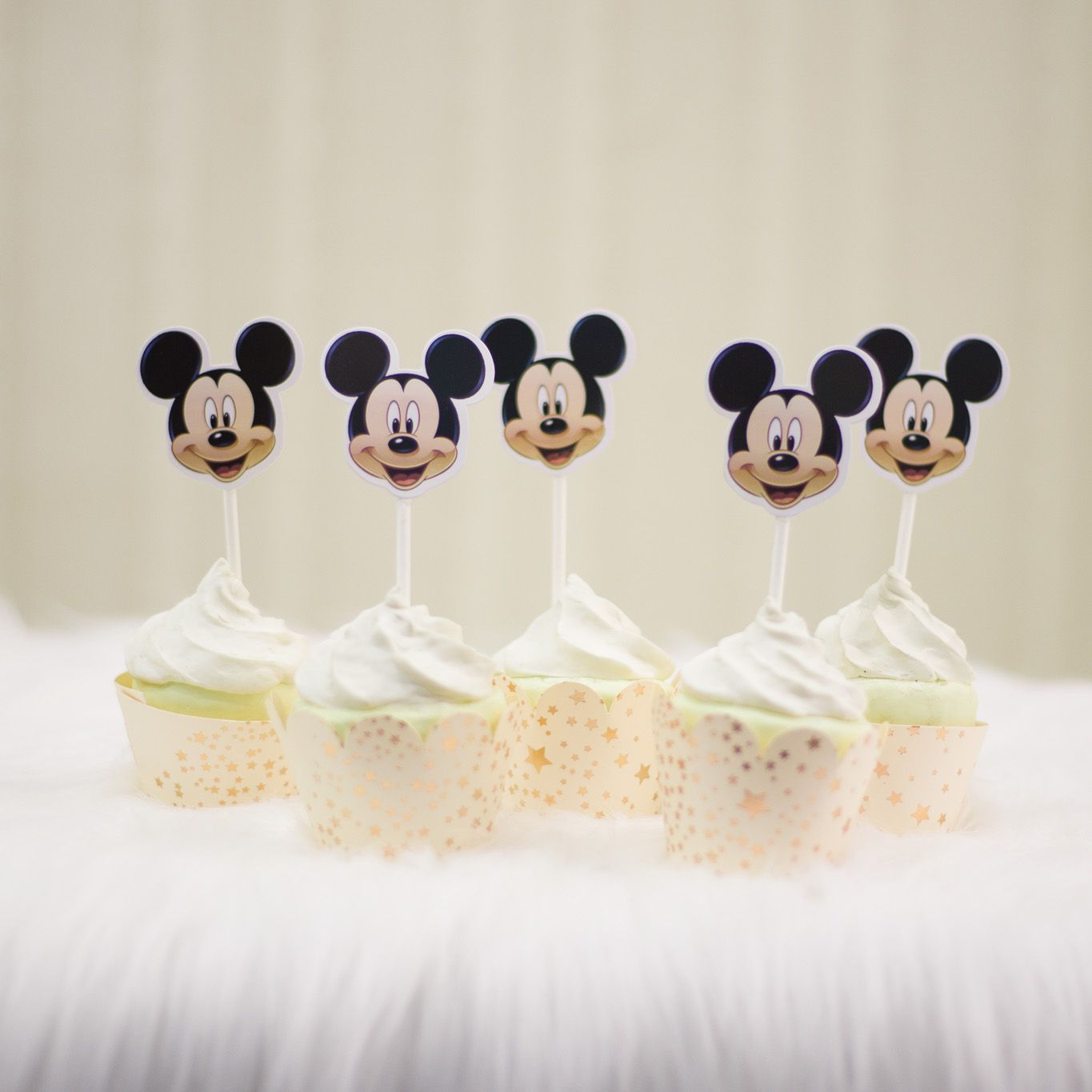 Que cắm Bánh Cupcake - Mickey (set 10)