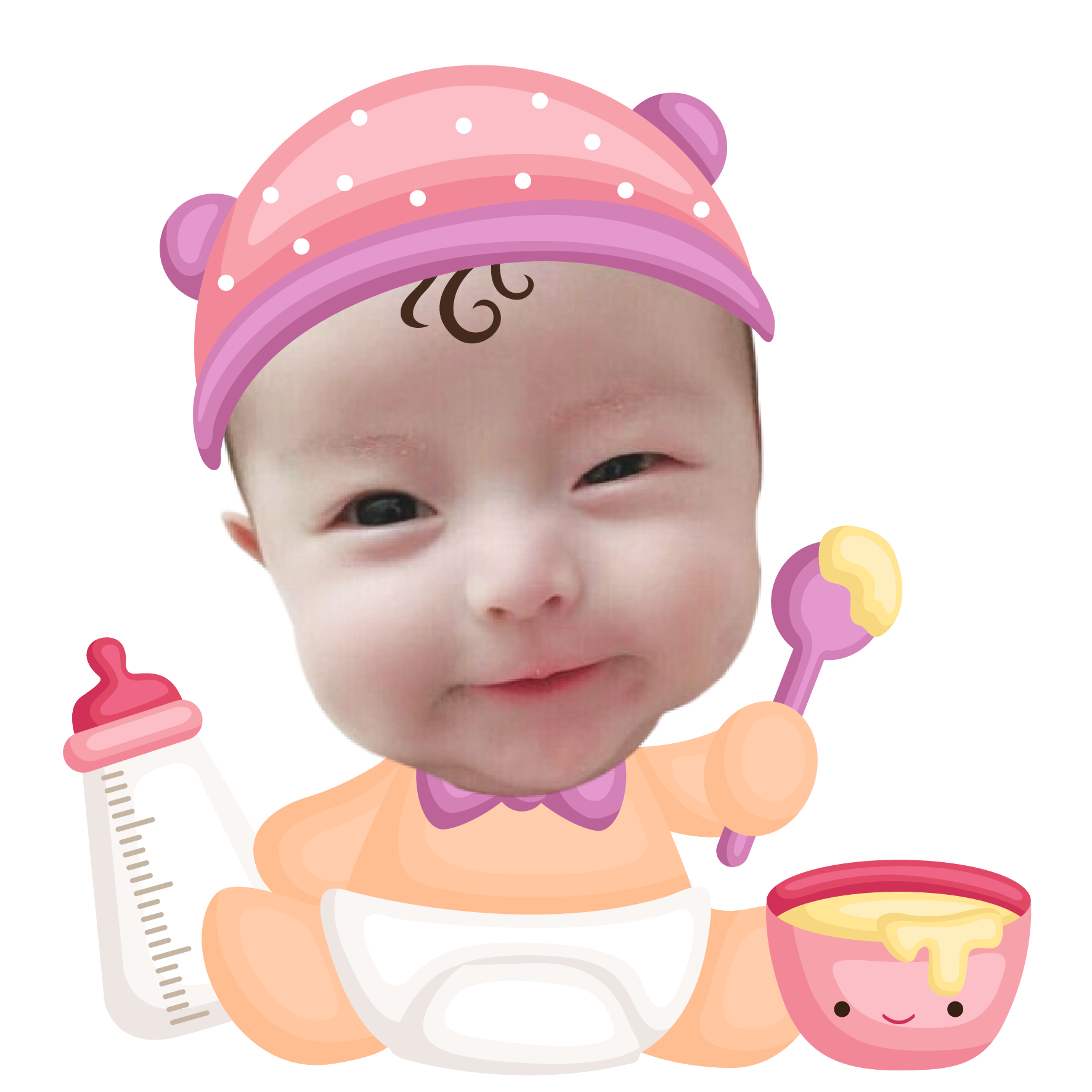 Chibi bé gái baby girl - mẫu 2