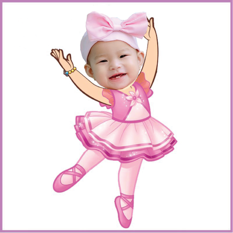  Chibi bé múa ballet - mẫu 3 