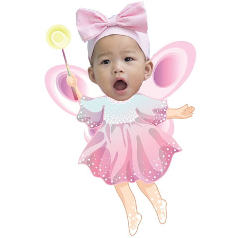  Chibi bé gái Chủ đề nàng tiên - mẫu 3 